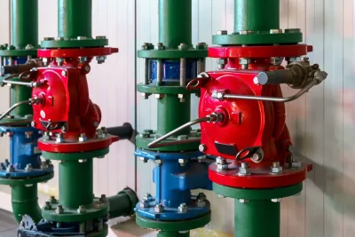 fire protection system in a warehouse